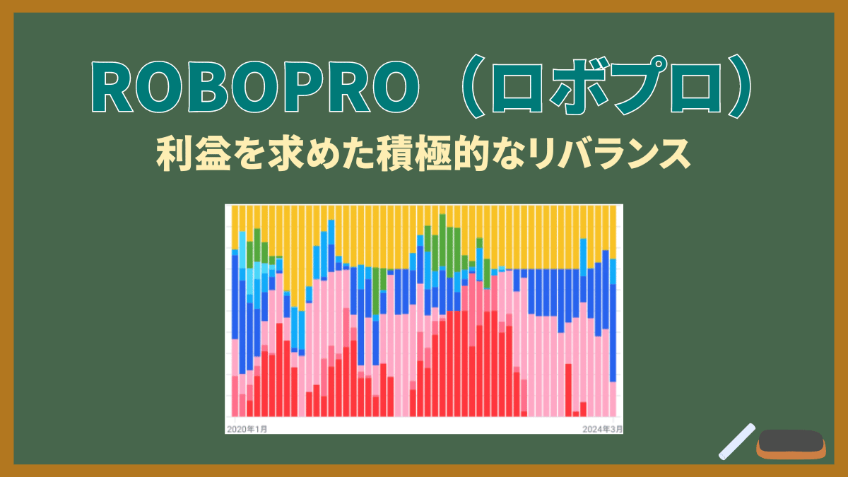 【利益を増やすリバランス】ロボプロは将来を予測したデータを駆使します